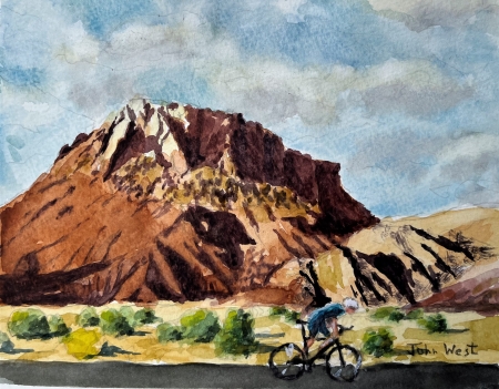 Mt Abiquiu NM by artist John West